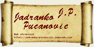 Jadranko Pucanović vizit kartica